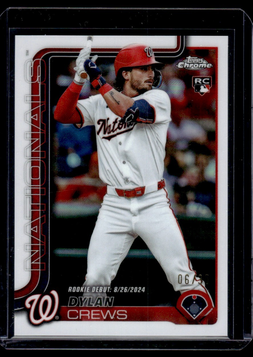 DYLAN CREWS 2025 TOPPS CHROME UPDATE #USC190 WHITE REFRACTOR 06/30 RC