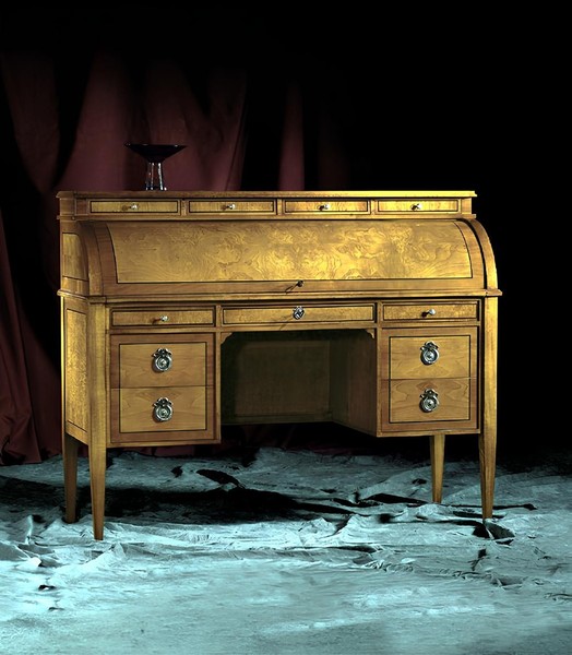 Tische Schreibtisch BüRo Tisch Edle Holz Barock Rokoko Antik Stil MöBel MöBel-image
