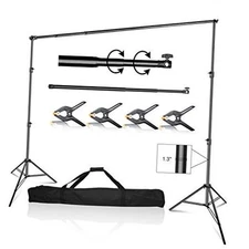  10 x 10 ft Photo Video Studio Heavy Duty Adjustable Backdrop Support System 