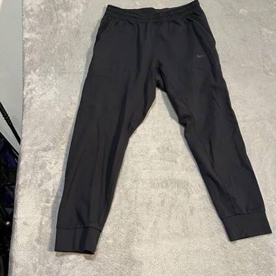 Nike NSW Tech Pack Knit Jogger Pants Mens Large Black Pockets Running Athletic