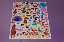 Mrs. Grossman's Large Sheet RARE 1998 Vintage Party Picnic Birthday Stickers