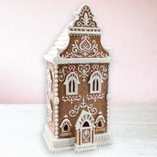 13.5" Gingerbread House With LED Christmas Decor SHIPS WITHIN 10 DAYS 