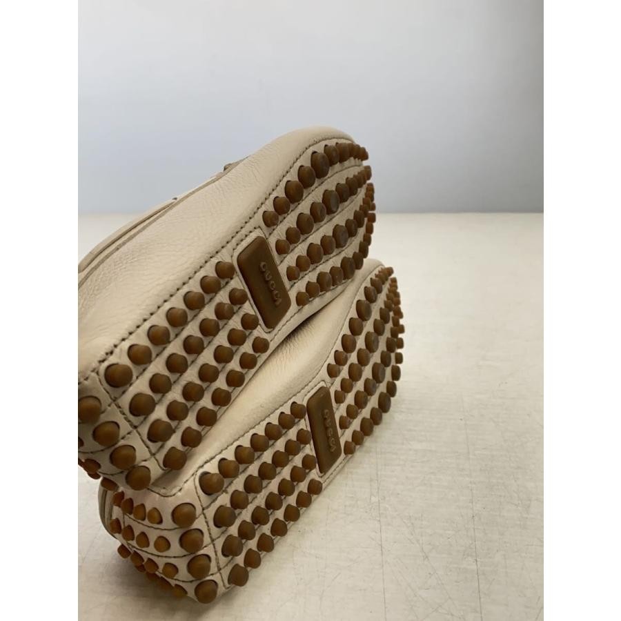 GUCCI Women's Leather Loafers Dress Shoes Size:34/JP:21 White 141119K Authentic thumbnail 4