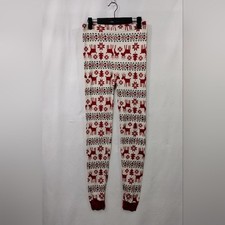 Hanna Andersson Organic Cotton Christmas Pajama Pants Girls 14 Red Holiday