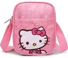 Cute Mini Purse Bag for Girls, Pink Cat Canvas 5.5 2 7.1 inches, Pink-1