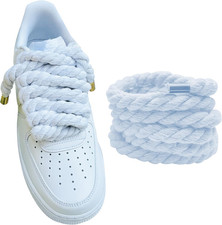 Thick Rope Shoe Laces for Air Force 1, Dont Punch DIY Chunky Jumbo Shoelaces for