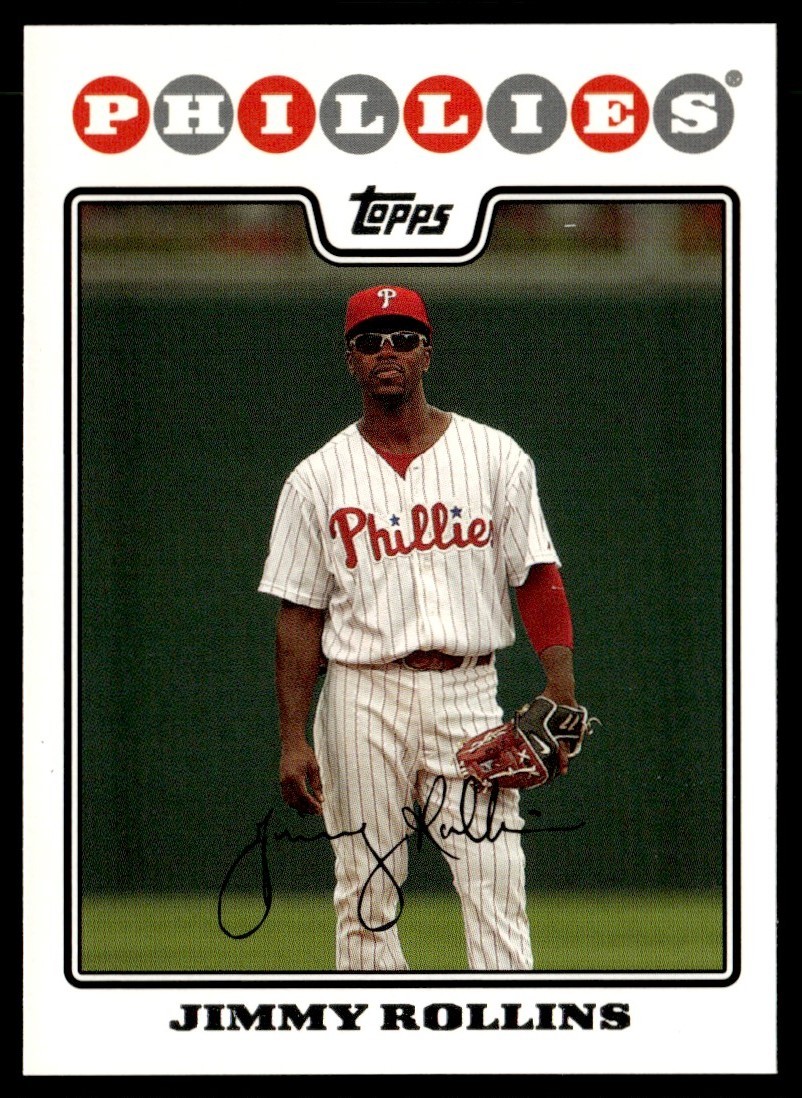 2008 Topps Jimmy Rollins Philadelphia Phillies #30