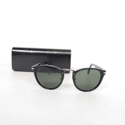 Persol, Sonnenbrille, Rund, Schwarz, Unisex (Erwachsene) #Ogn