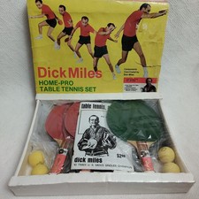Dick Miles Home Pro Table Tennis / Ping Pong Set : 1960's