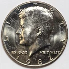 1982-D 50c Kennedy Half Dollar Uncirculated - RAW - Lustrous / Nice Coin