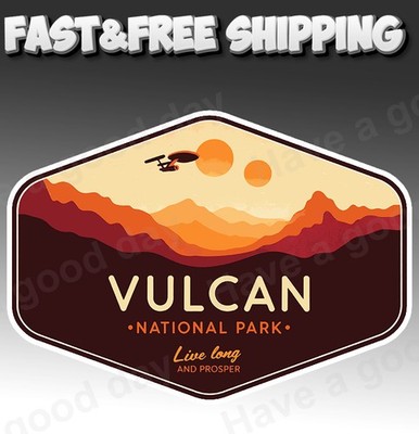 Vulcan National Park Sticker Star Trek 10 sizes!! Free Shipping!