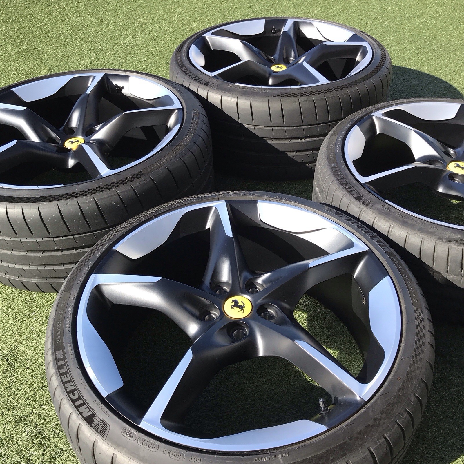22 23 FERRARI PUROSANGUE RIMS TIRES TPMS OEM GENUINE STOCK SET 4 983058
