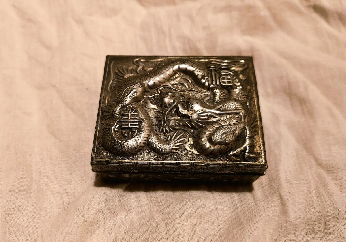 木盒银色古董| eBay