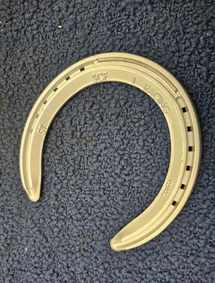 (QTY 4) ST SCF Safe Toe Front #8 Racing Aluminum Plate Horseshoe