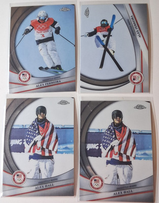 2 Alex Ferreira 2 Alex Hall 2026 Topps Chrome US Winter Olympic Cards