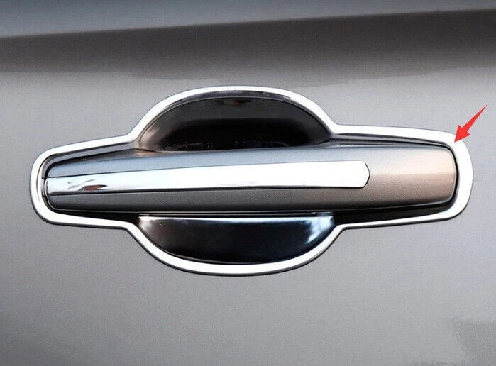 For Lincoln Nautilus MKX 16-23 Chrome Steel Exterior Side Door Bowl Cover 8X Foto 2 de 4