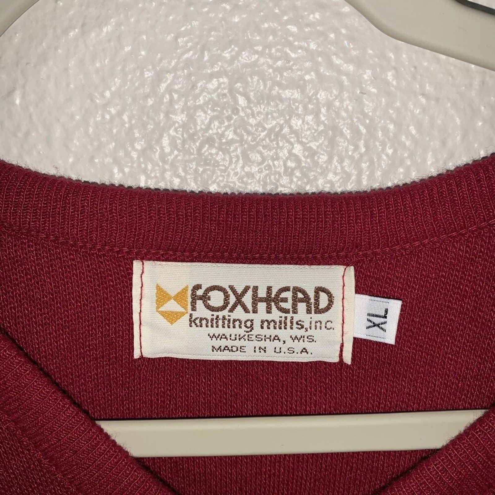 Vintage Foxhead Men’s Sweater Size XL Canadian Club Classic Embroidered image 2