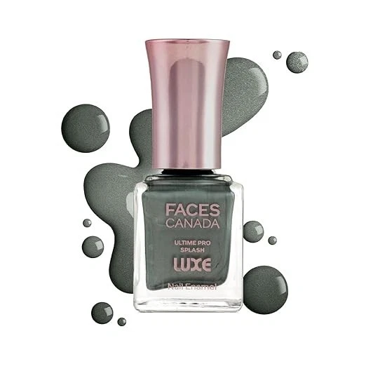 FACES CANADA Ultime Pro Splash Luxe Nail Enamel - Jade Mist (L37), 12ml | Glossy