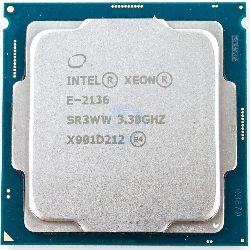 Intel Xeon E-2136 SR3WW 3.30GHz 6-Core LGA1151 12MB 80W CPU - Image 2 of 2