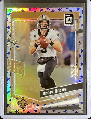 Drew Brees - 2023 Donruss Optic - Blue Stars Prizm #135