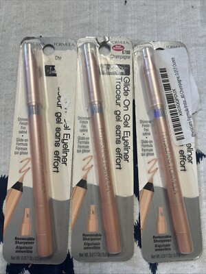 3 PACK PHYSICIANS FORMULA GLIDE ON GEL EYELINER SHIMMER FINISH 6780 CHAMPAGNE