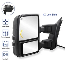 Driver Side Power Heated Tow Mirror For 2008-2016 F250 F350 F450 F550 Super Duty