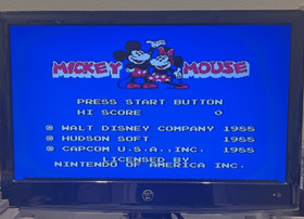Mickey Mousecapade Nintendo Entertainment Sys NES 1988 Cleaned - Tested - Works