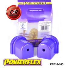 Powerflex Road Vorderer Querlenker Hintere Buchsen für Fiat Cinquecento (91-98)