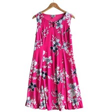 JM Collection Dress Floral Fairy Cottage Sundress Pink Medium Cocktail A Line