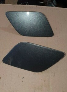 AUDI A6 C6 04-2008 FRONT BUMPER HEADLIGHT WASHER COVER LEFT AND RIGHT SET GREY