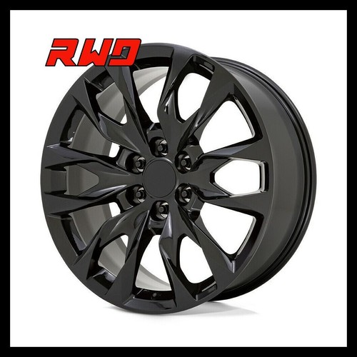 22x9 Gloss Black SF2 14036 Wheels Rims 6x139.7 Fits 2022-2025 Grand Wagoneer - Picture 8 of 11