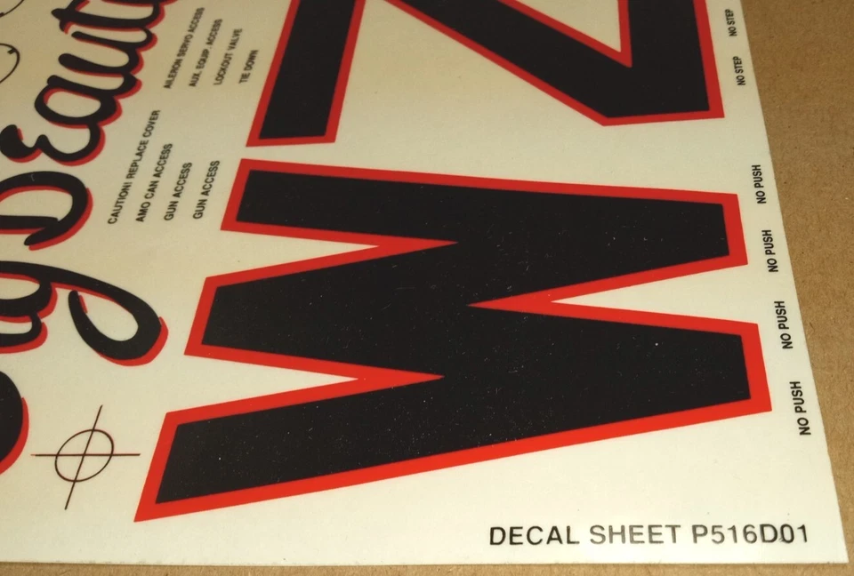 Top Flite P-51D Mustang Gold Edition RC Model Airplane Kit Decals / Stickers - Image 2 of 4