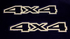 Nos Oem 5fm62sj4 4x4 Logo Decal Sticker Emblem Gold Pair For 1984-01 Cherokee Xj Nos Oem 5fm62sj4 4x4 Logo Decal Sticker Emblem Gold Pair For 1984-01 Cherokee Xj