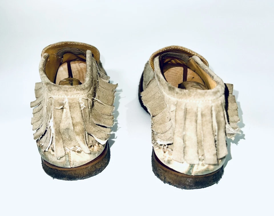 Patrick Cox Wannabe Brown Suede Shoes EU 43.5 UK 10.5 Vintage Tassle Moccasin - Image 3 of 4