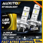 2x AUXITO H7 Super Bright LED Bulbs Headlight Conversion Kit High Low Beam 6500K