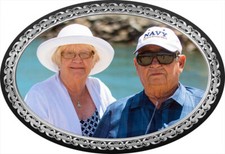 Silver Metal Memorial Photo Plaque for Headstone, Vase, Urn Waterproof. relative