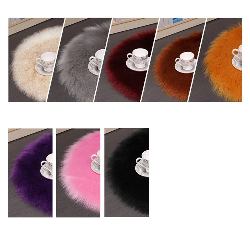 Коврик напольный коврик домашний круглый спальня цельный шерстяной индивидуализация - Изображение 2 из 4