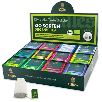 ORGANIC Mischbox mit 12 Sorten EILLES Teebeutel in Bio Qualität