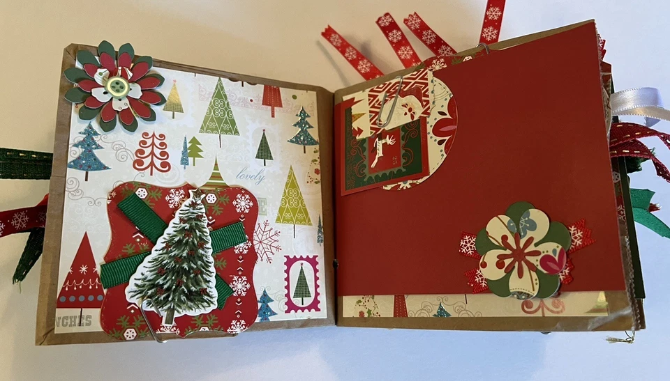 Bolsa de papel diario basura de Navidad álbum toneladas de etiquetas 32 páginas - Tonya #4818 Foto 4 de 4