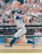 JOHNNY GIAVOTELLA   KANSAS CITY ROYALS   ACTION SIGNED 8x10