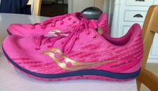 RACE FAST Saucony, Havok XC 3 track spikes, women's size 8.5, pink, barely used