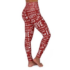 Valentine Design - High Waisted Yoga Leggings AOP 