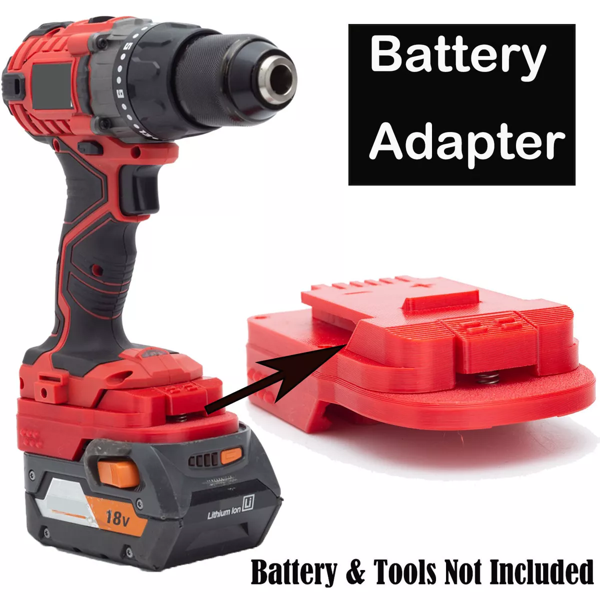 For Black & Decker 20V Lithium Battery Adapter to RIDGID AEG 18V Power Tools  (Not include tools and battery) - AliExpress