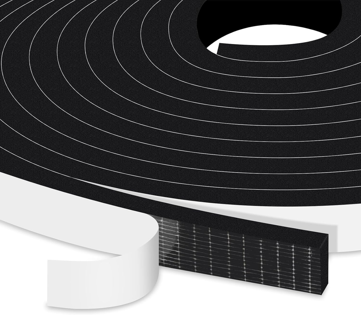 Weather Stripping Door Seal - 3/8" X 3/8" X 33Ft Foam Tape, Strong Adhesive For Soundproofing & Insulation - View #4