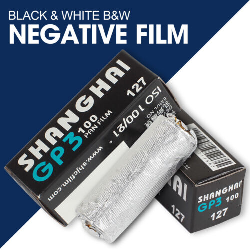 2 Rolls Shanghai GP3 127 Black & White ISO 100 Roll Film Negative Fresh New - Afbeelding 1 van 15