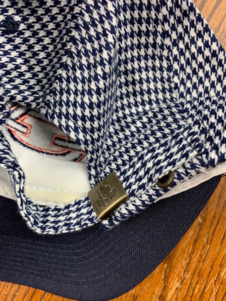 De colección Años 80 Universidad Castaño Rojizo Tigres Pata de Gallo Correa Sombrero War Eagle Alabama Foto 2 de 4