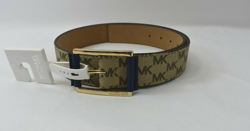 MICHAEL KORS SIGNATURE gold tone BELT SZ SM NEW WITH TAG