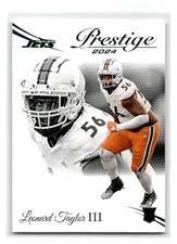 2024 Panini Prestige - #364 - Leonard Taylor III RC - New York Jets