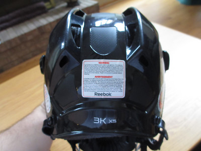REEBOK 3K HOCKEY HELMET + 5K MASK - XS EXTRA SMALL + CROSBY GLOVES