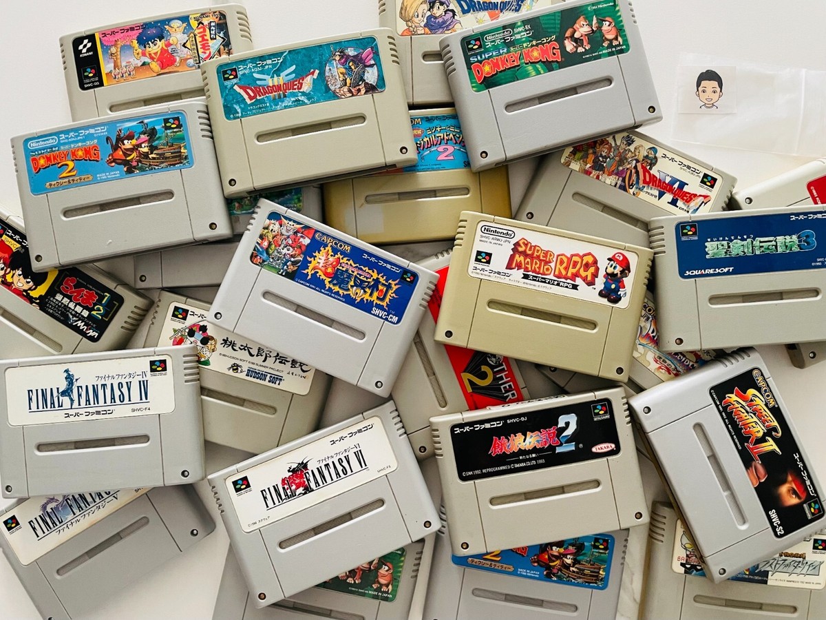 A variety of Cartridge Nintendo Super Famicom SFC SNES Japan JP F